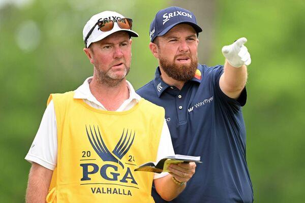 Support team: Lowry with caddie Darren Reynolds