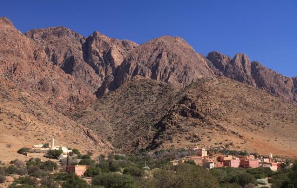 Anti-Atlas mountain landscape in Morocco