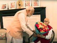 PM Modi with BJP veteran LK Advani (PTI Image)