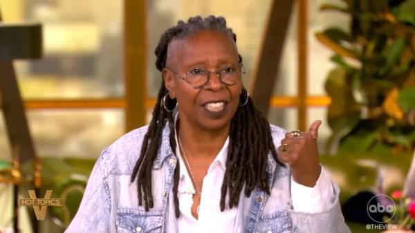 Whoopi Goldberg expressing outrage towards grocers on The View show