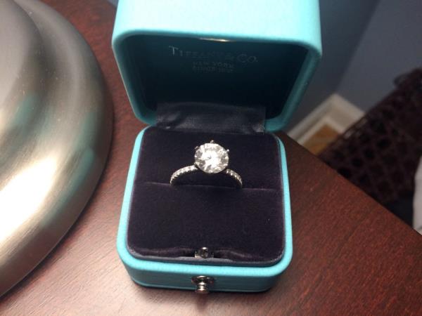 The US$70,000 Tiffany engagement ring at the centre of a court battle before the Massachusetts Supreme Judicial Court in Boston, Massachusetts is seen here in this undated photograph. — Reuters pic